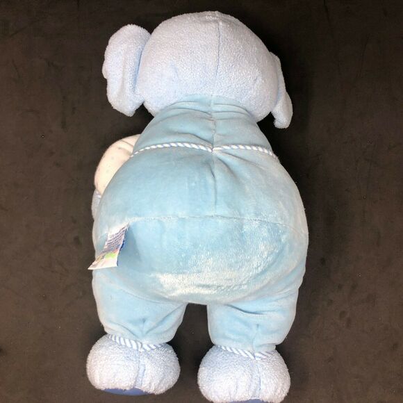 Kids Preferred Blue Elephant Plush Velour Satin Ear Stuffed Animal 13" Lovey - Picture 4 of 5